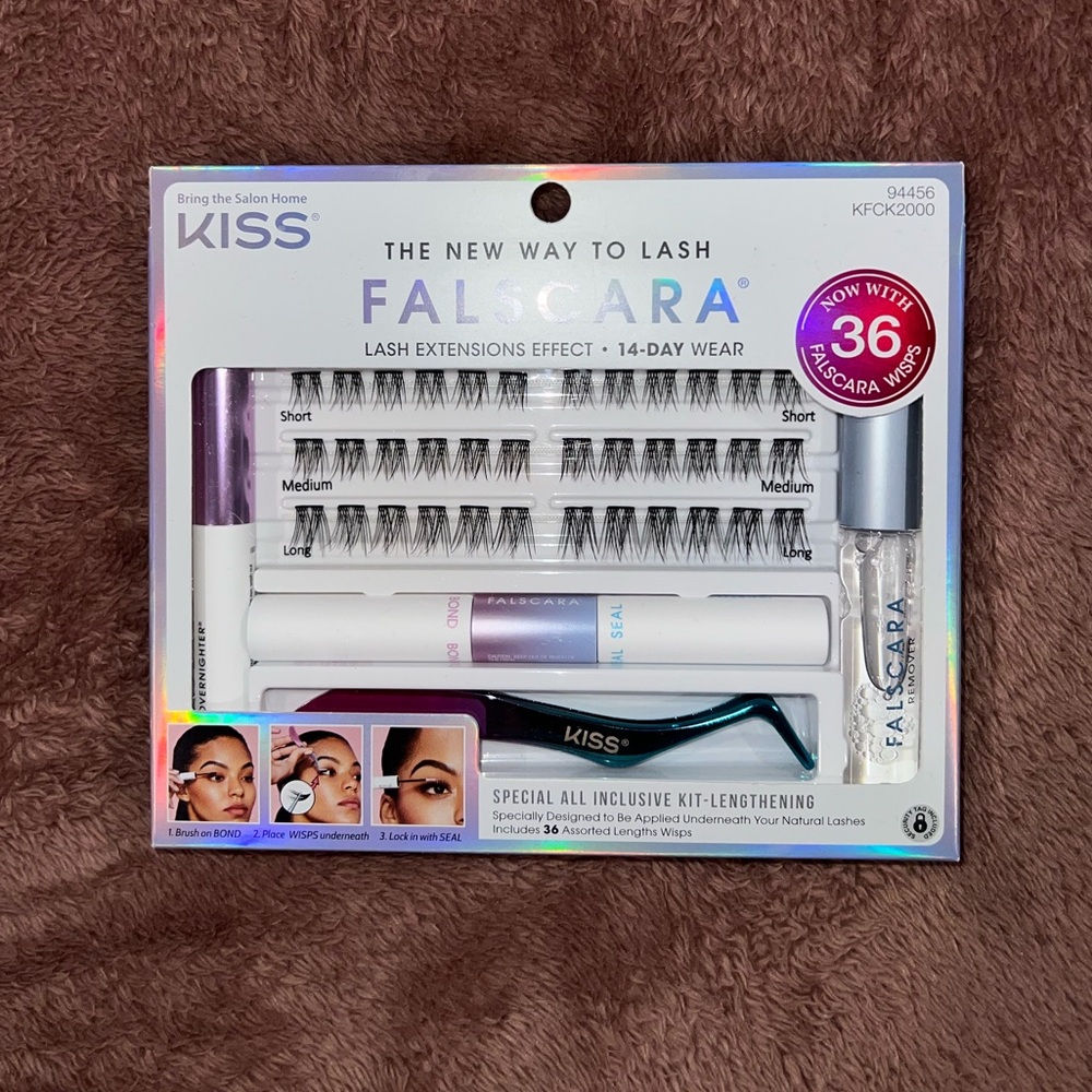 Kiss Falscara Lash Kit with Applicator and Bond